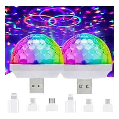 4w Small magic dj light sound activated 7 colors decoration
